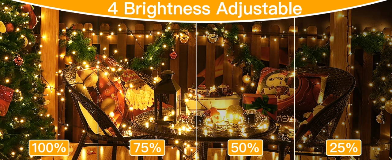 Features of Ollny's 800 leds green cable warm white string lights