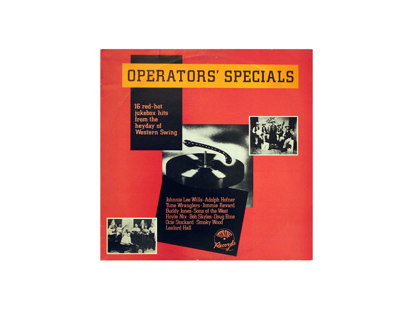 Western Swing bands: - Operators' Specials Old Jukebox Hits 1930's