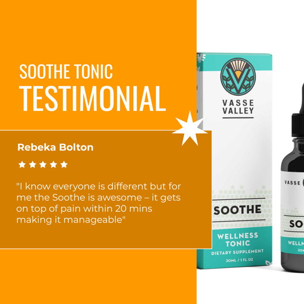 Vasse Valley Soothe Tonic - 30ml - Joint Health - Image 2