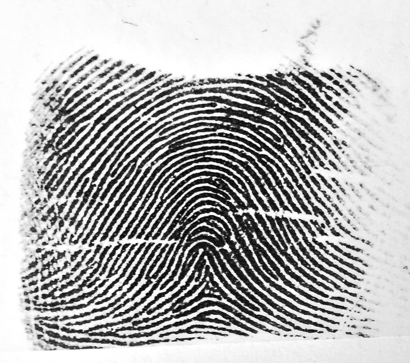 a fingerprint ready to engrave on cufflinks