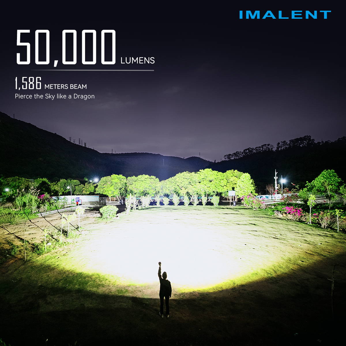IMALENTMR90スポットライトと投光器を組み合わせたLED懐中電灯