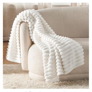 Bedsure White Throw Blanket for Couch - Super Soft Cozy Blankets for Women, Cute Small Fleece Blanket for Girls, 50x70 Inches