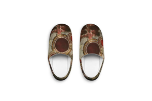 Men's Flannel Fleece Slippers, Anti-Slip House Shoes