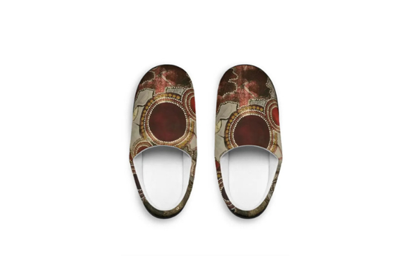 Men's Flannel Fleece Slippers, Anti-Slip House Shoes