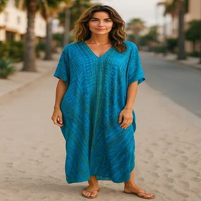 Kaftan Long Dress - Plus Size 