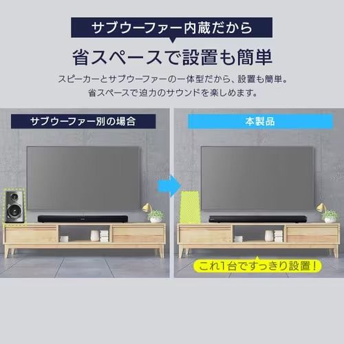 省スペースで設置も簡単