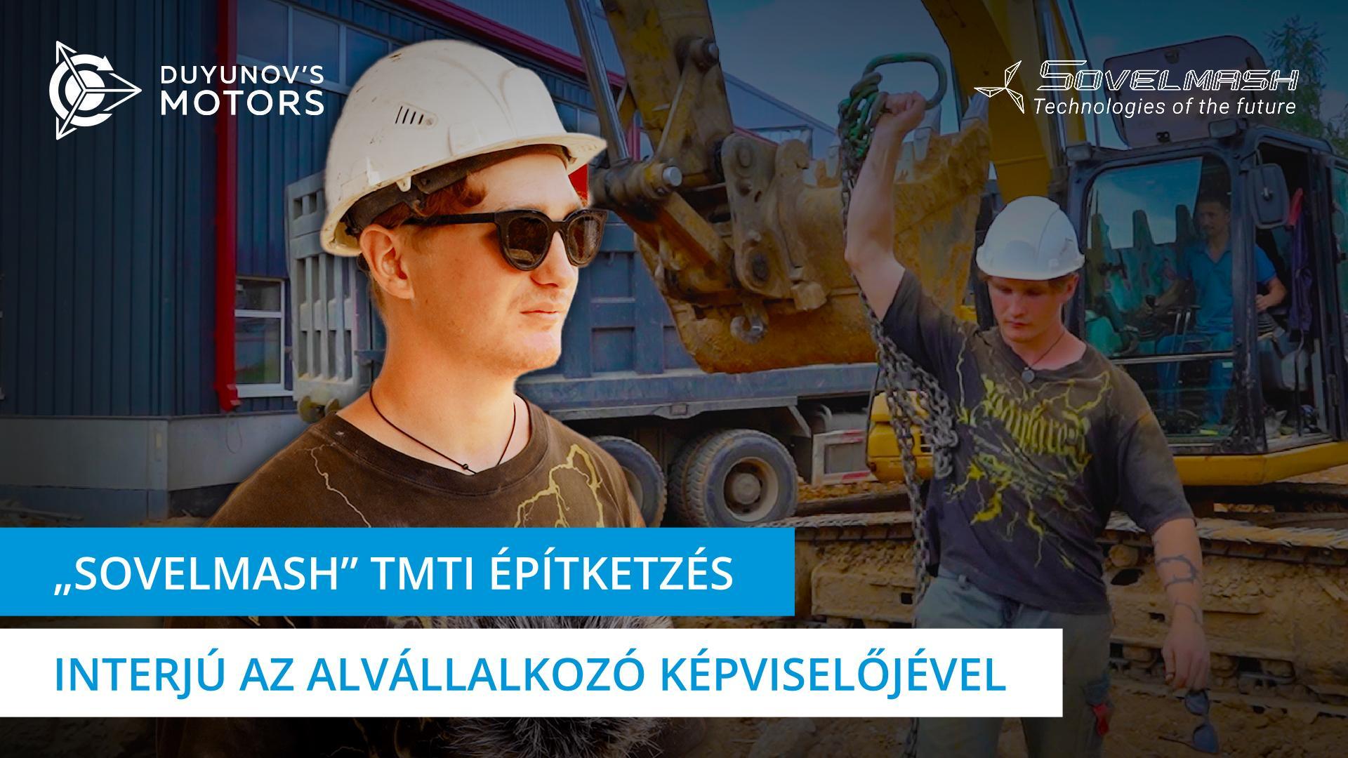 Interjú a „Sovelmash" alvállalkozó képviselőjével: munka a vízművekkel