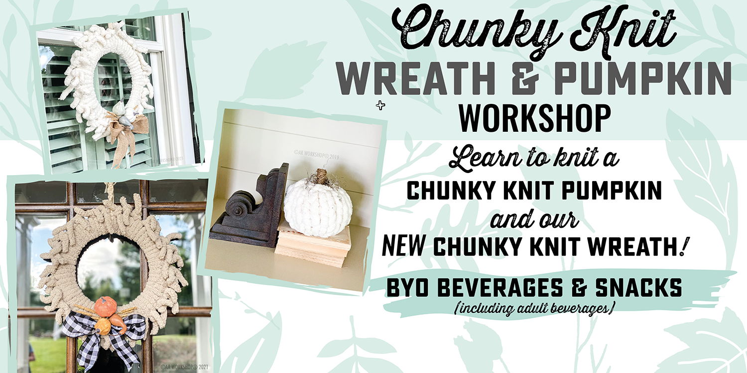 Specialty - Fall Chunky Knit Wreath + Pumpkin Workshop promotional image