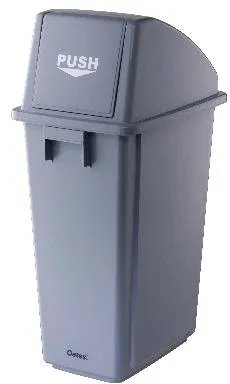 58L Bin Slimline Flip Top Grey