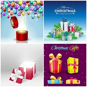 Рождественские подарочные коробки #2 - Новый Год 2017