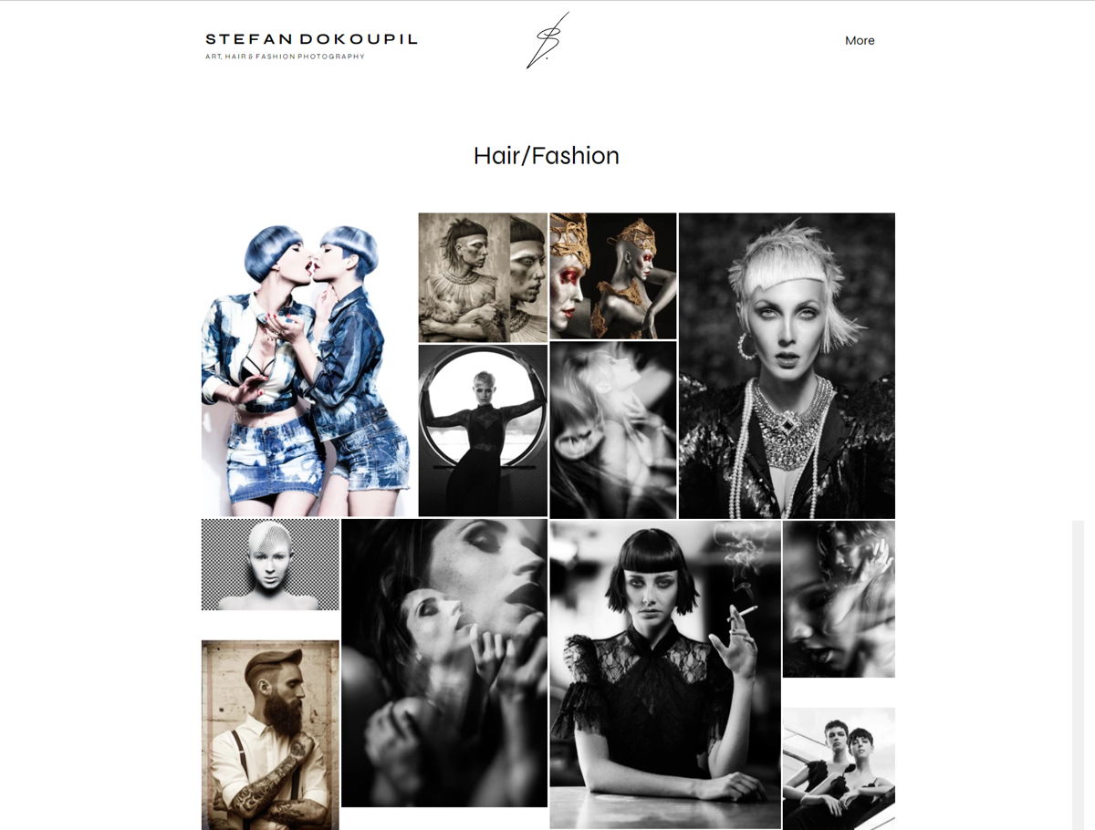 Screenshot of Stefan Dokoupil, from the jimdo websites collection.
