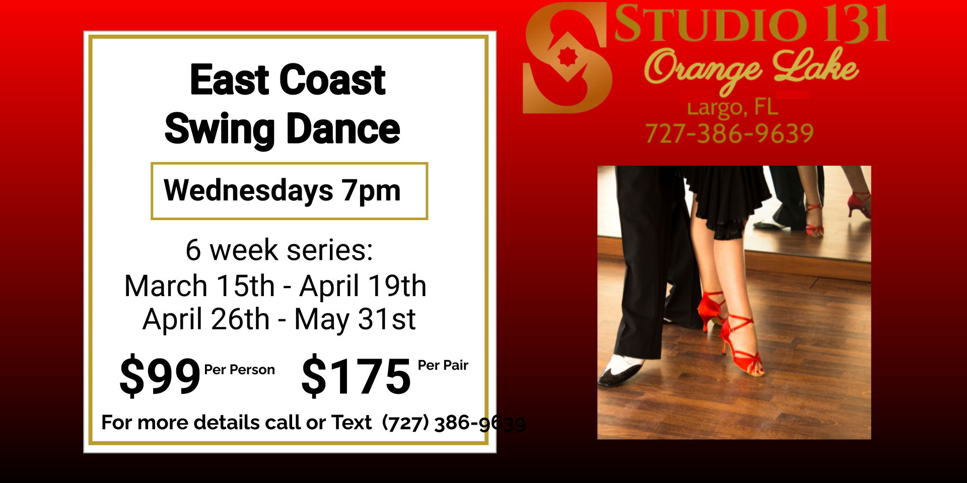 East Coast Swing Dance Class! promotional image