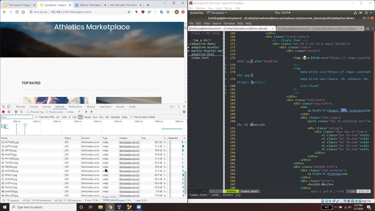Screenshot with multiple images and HTML code Screenshot with multiple images and HTML code
