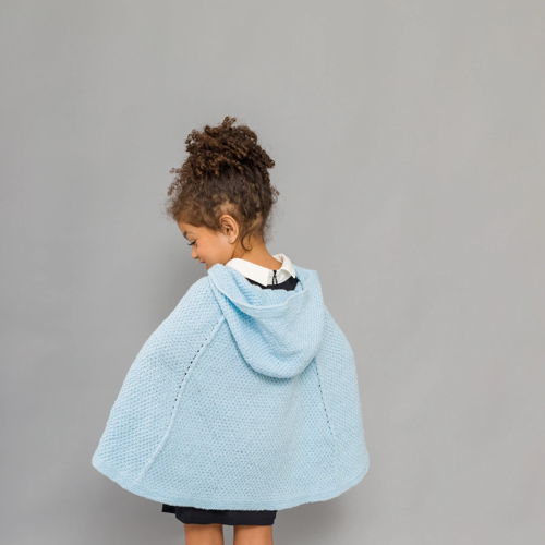 Hooded Poncho Knitting Pattern