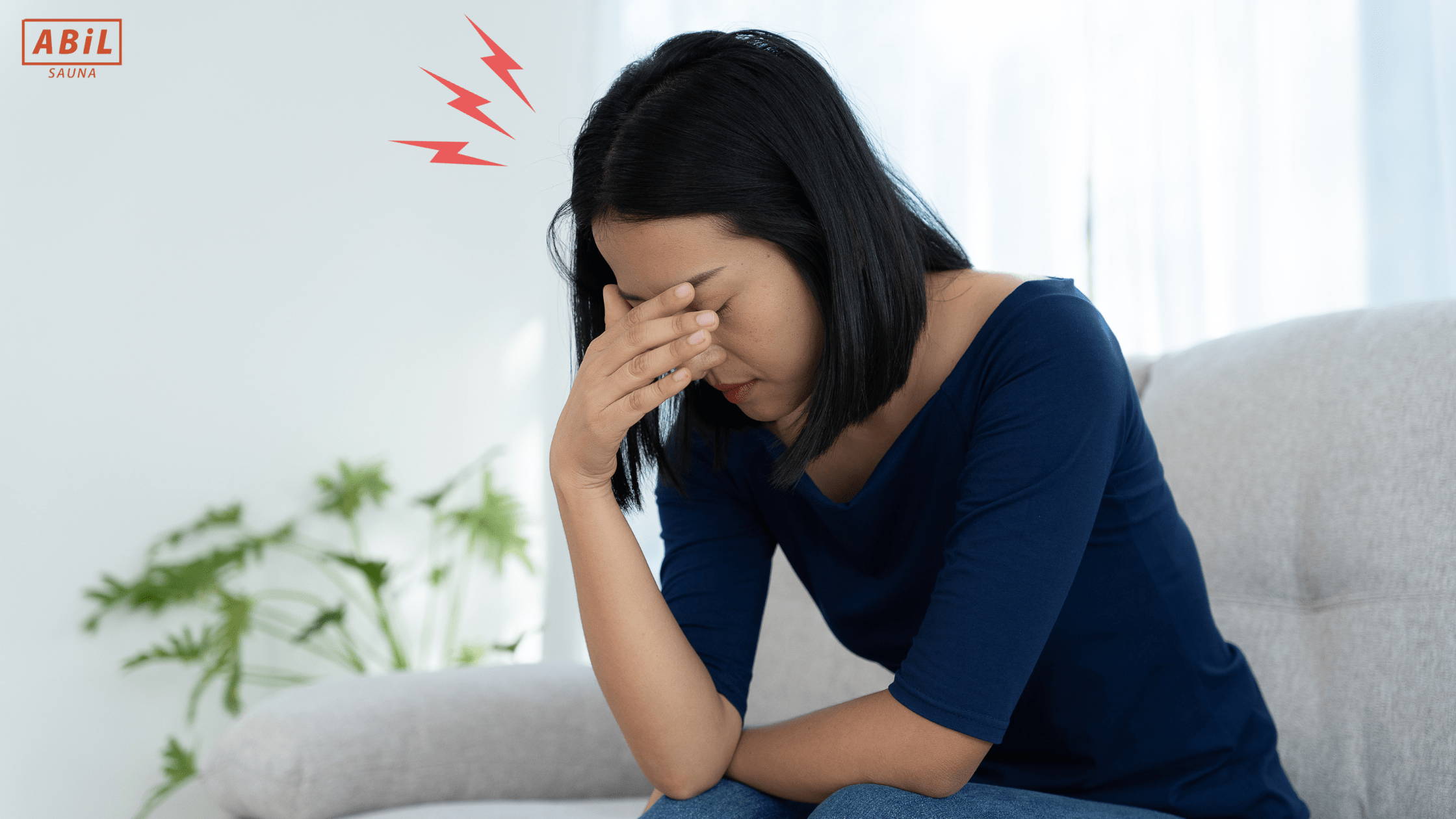 体調を崩してだるそうにしている人のイメージ