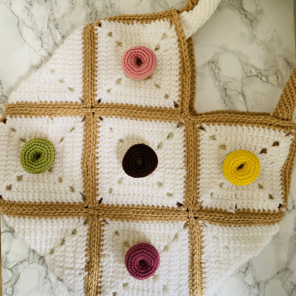 Crochet Donut Handbag