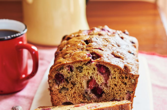 Pain aux canneberges