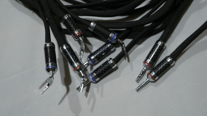 A set built with Rhodium Stainless/Carbon Connectors