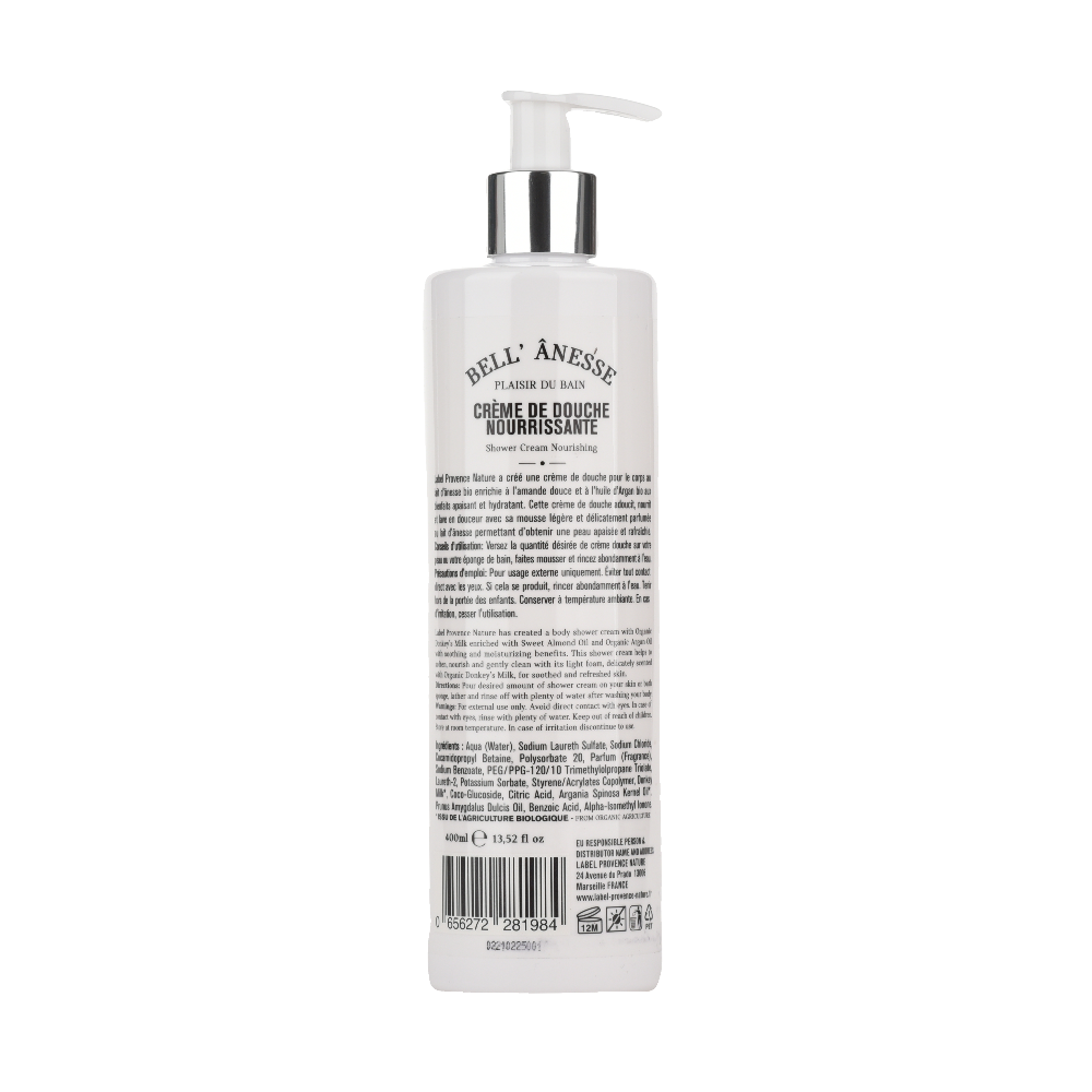 Crème de douche au lait d'ânesse bio