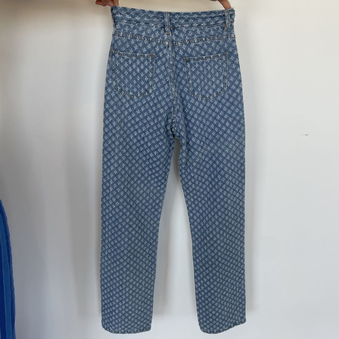 Denim-Blue Cotton Pants S