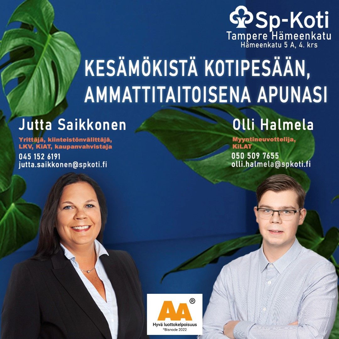 Sp-Koti Tampere Hämeenkatu - taloustiedot, Y-tunnus ja päättäjät 
