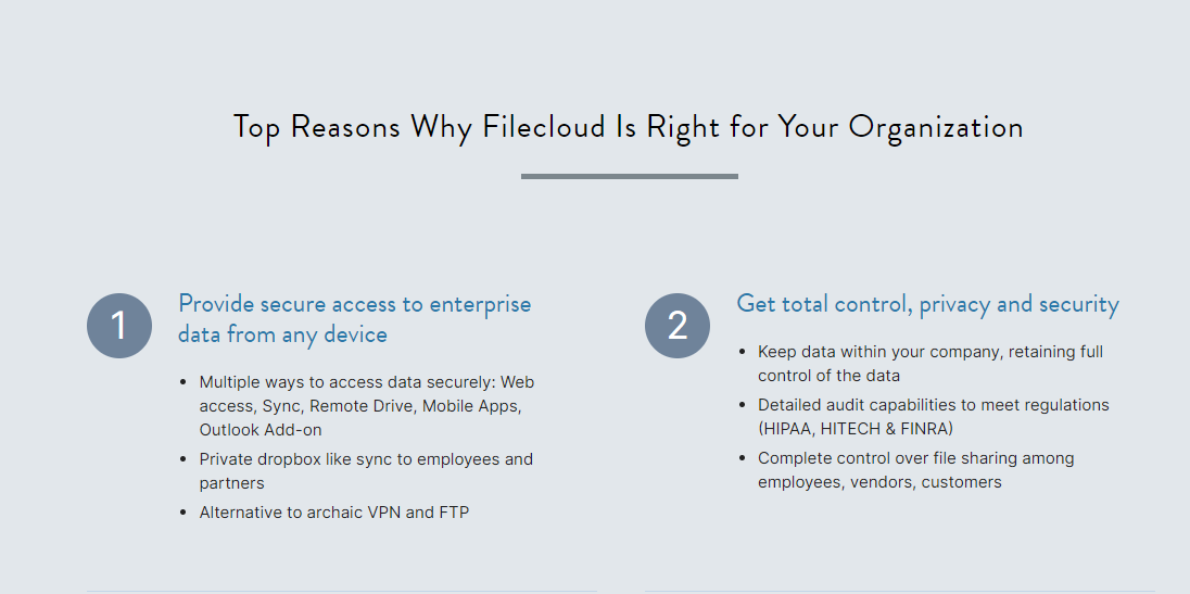 FileCloud product / service