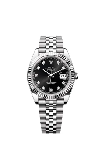 Rolex Datejust 41 41 Black dial with diamonds Jubilee bracelet full set 2024