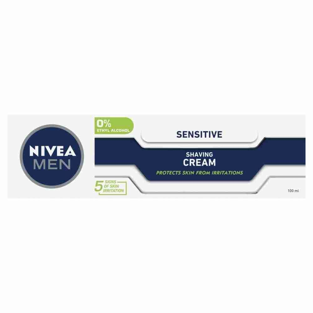 Nivea Men Sensitive Shaving Cream Instant Protection 100Ml