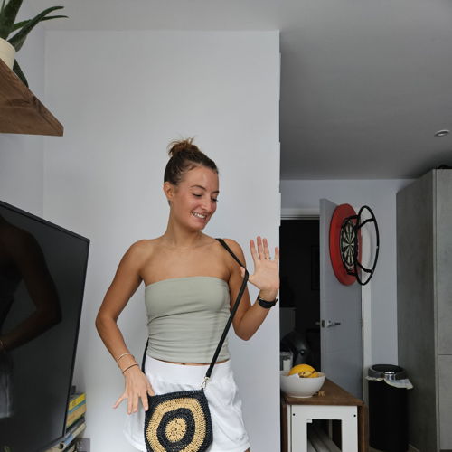 Umhängetasche aus Stroh – Häkelanleitung