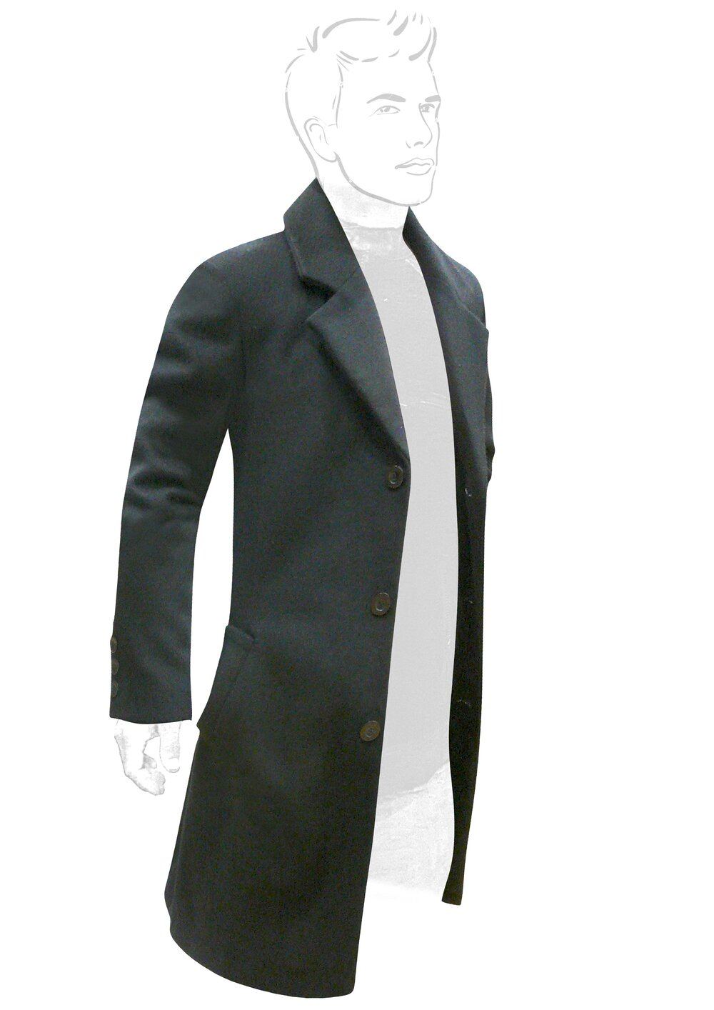 VANCOUVER - Charcoal WOOL and CASHMERE - Image 4