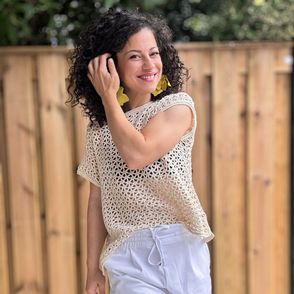 Maak het perfecte T-shirt voor de zomer | Lace Meadow Tee haakpatroon