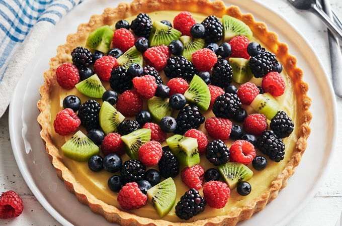 Tarte jardinière végétalienne
