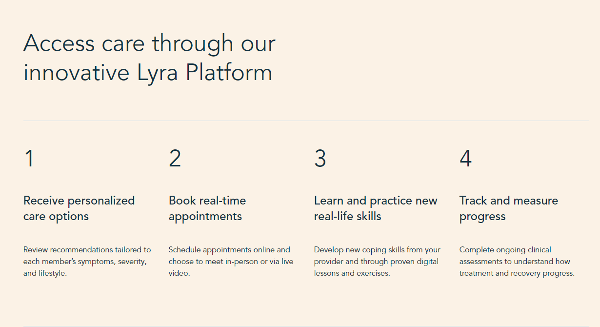 Lyra Health product / service
