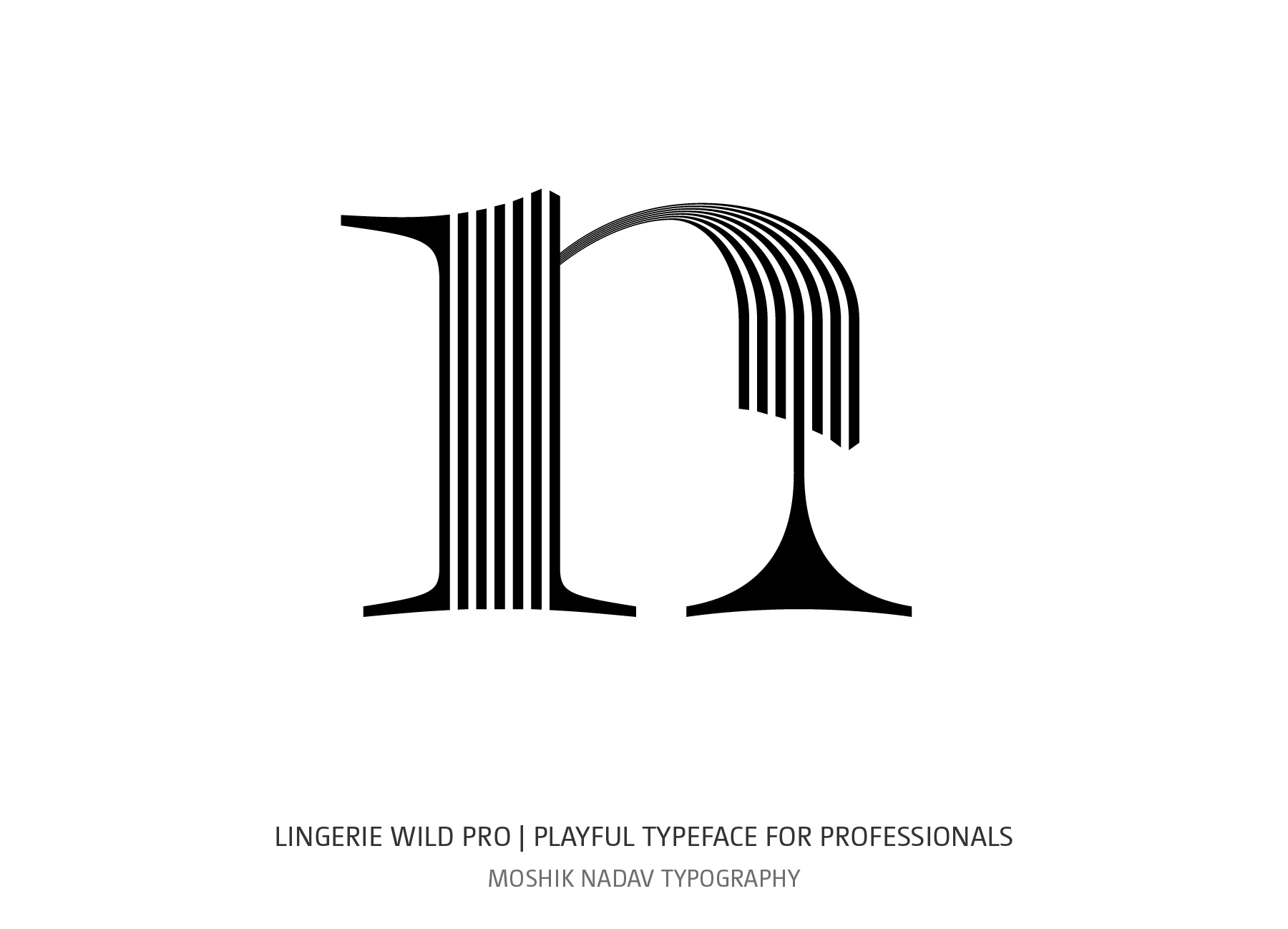 Create amazing logos using Lingerie Wild Pro Typeface by Moshik Nadav Typography