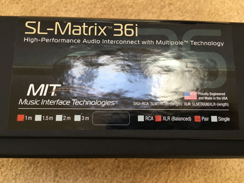 MIT Cables SL-Matrix 36i 1mt, Balanced