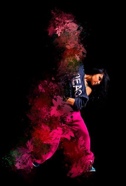 Painting Scatter Фотошоп экшен - иллюстрации точечной живописи