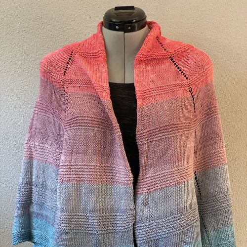 Knitted faded scarf Wendy