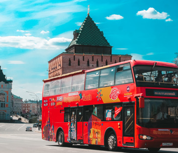 Обзорная экскурсия по Нижнему Новгороду на двухэтажном автобусе