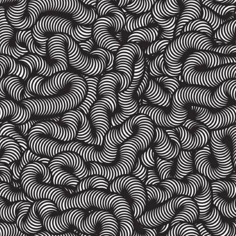 Black & White Contemporary Danish Design Wallpaper pattern image