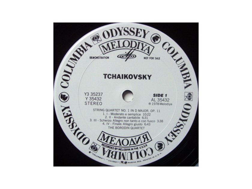 Columbia Odyssey / ROSTROPOVICH-BORODIN QT,  - Tchaikovsky Sextet Souvenir de Florence, NM, 3LP White Promo Box Set!