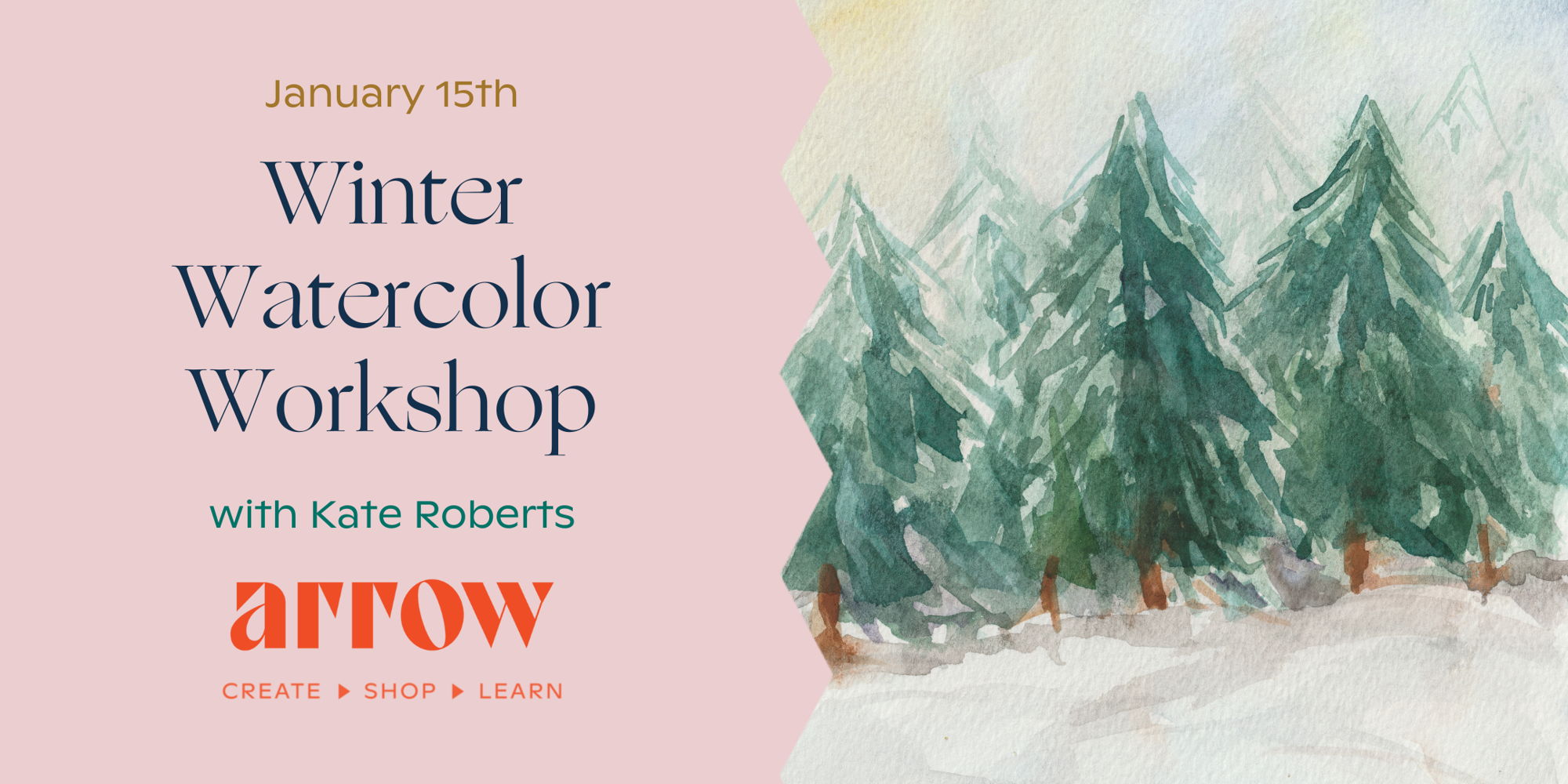 Winter Watercolor Workshop promotional image