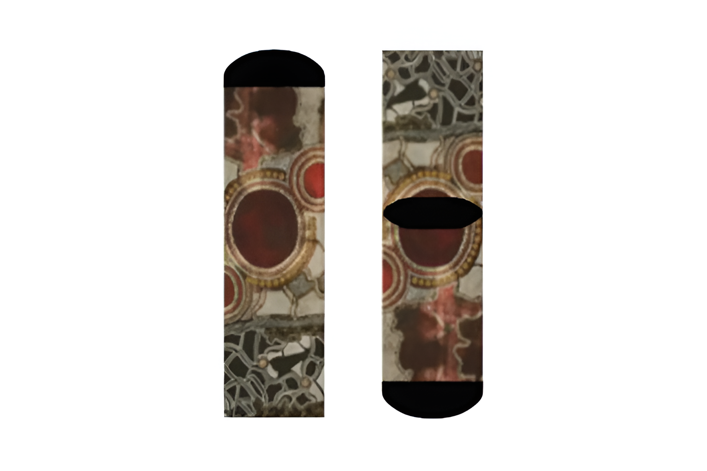 Bohemian Crew Socks, Colorful Patterned Knit, One Size feel comfort and style - Image 4