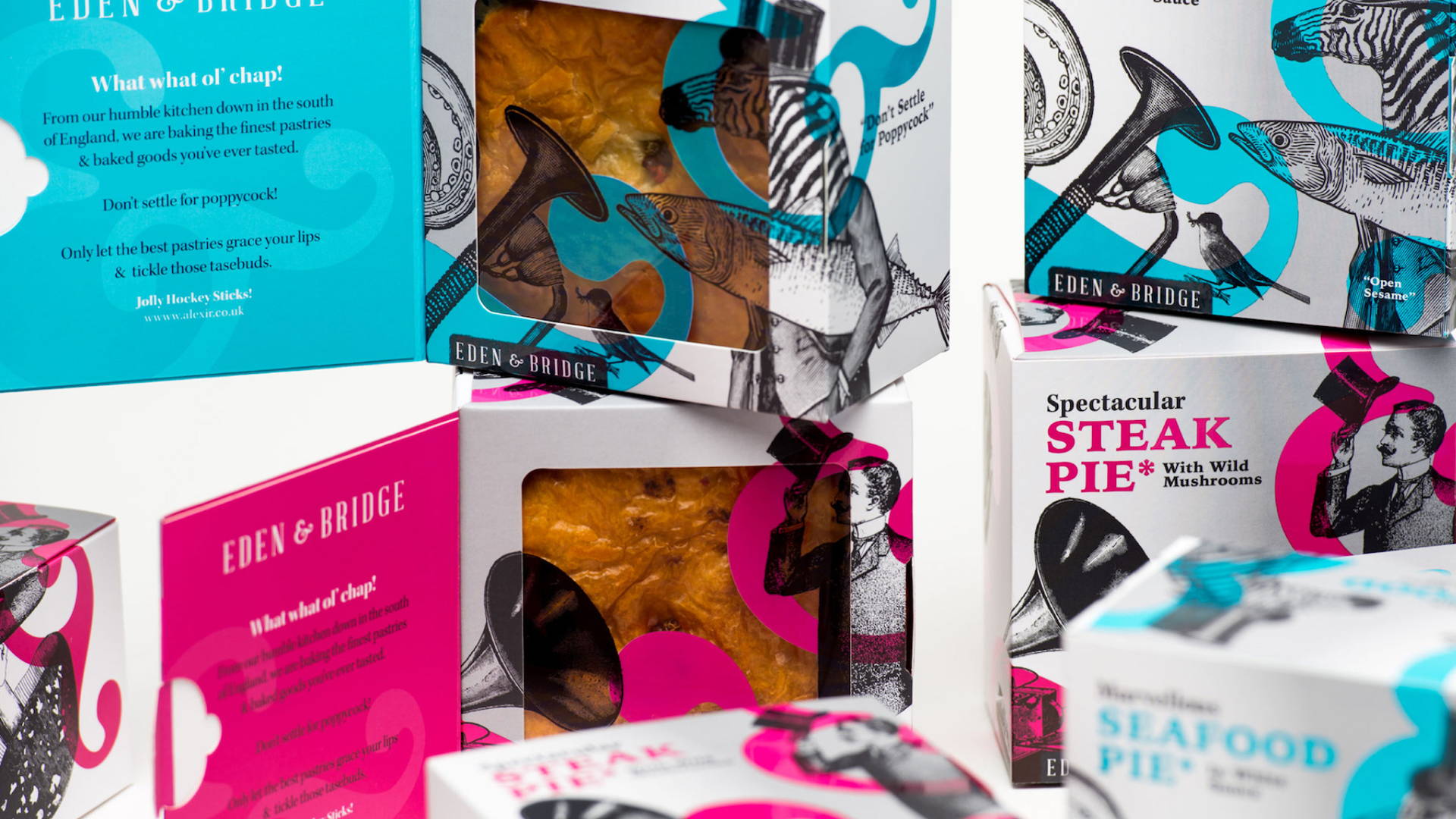 Featured image for Colorful Packaging for Savory Eden & Bridge Premium Pies