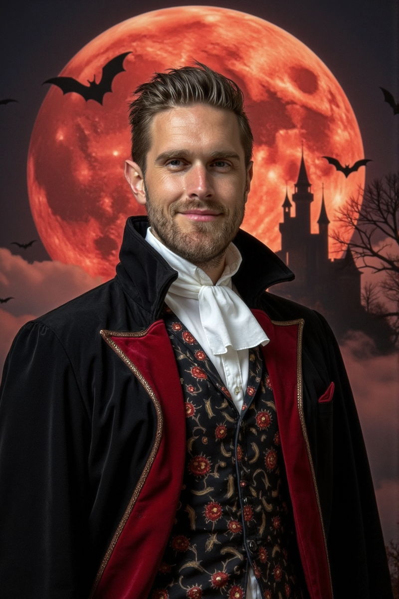 Photo generated by Secta Labs in style of Halloween Character Portraits