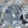 real diamond imperfection: cloud