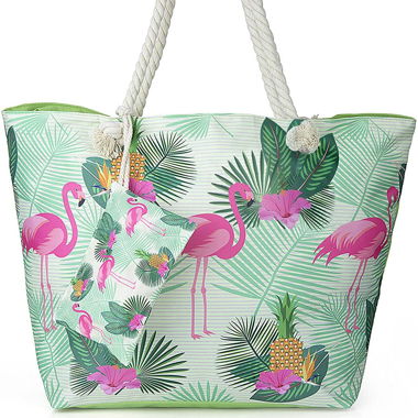 Flamingo Tasche Strandtasche Shopper Sommer Strand