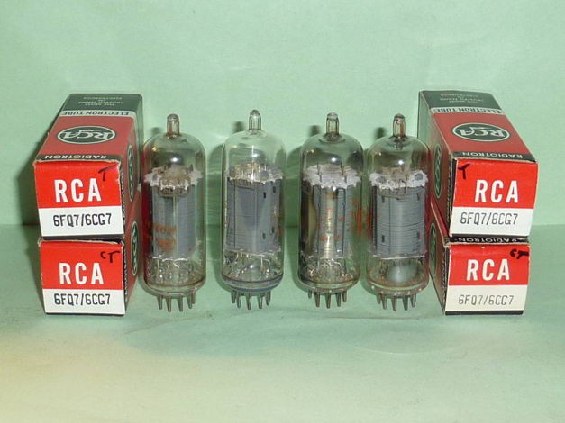 RCA 6CG7 6FQ7 Clear Top Tubes