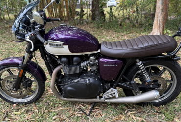 2013 TRIUMPH BONNEVILLE T100 TWO TONE motorcycle for rent near Fort Myers, FL