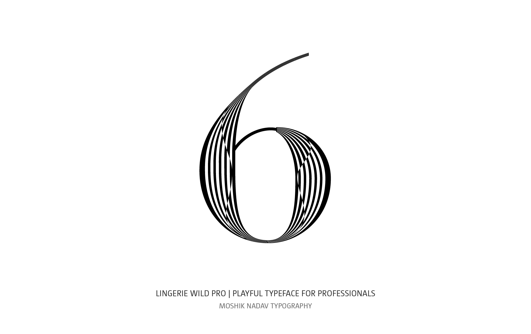 number 6 for logo and fashion magazine by Moshik Nadav Typography 