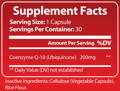 Luma Heart Supplement Facts